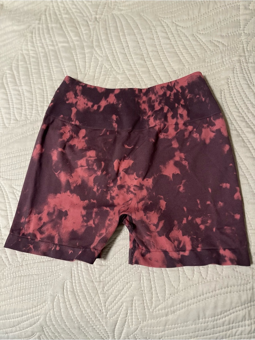 Tie-Dye Maroon & Rose Men’s Performance Shorts